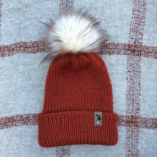The Twisted Beanie - Rust
