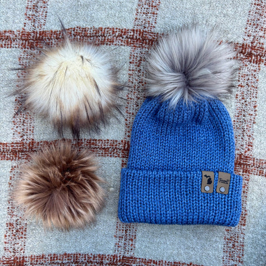 The Twisted Beanie - Blue