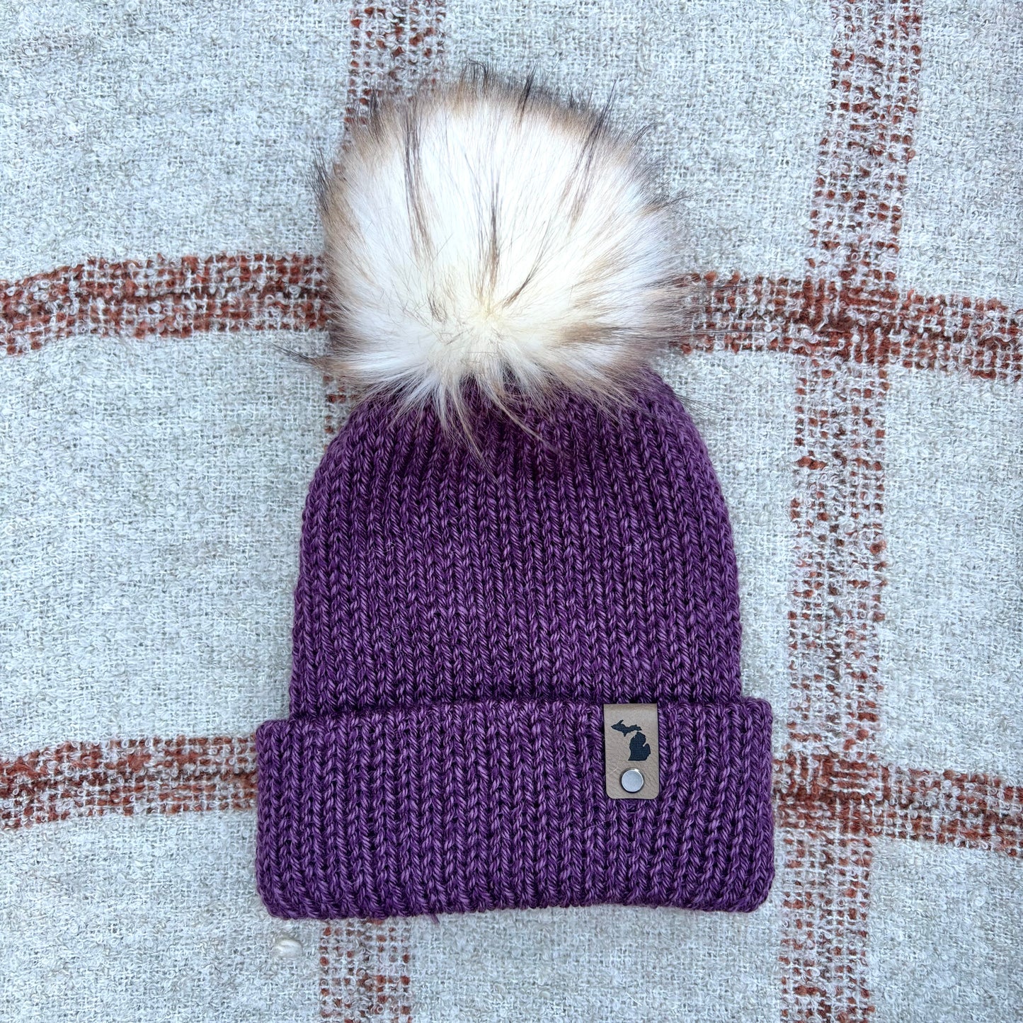 The Twisted Beanie - Plum