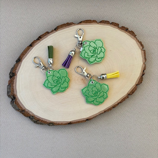 Succulent Keychain