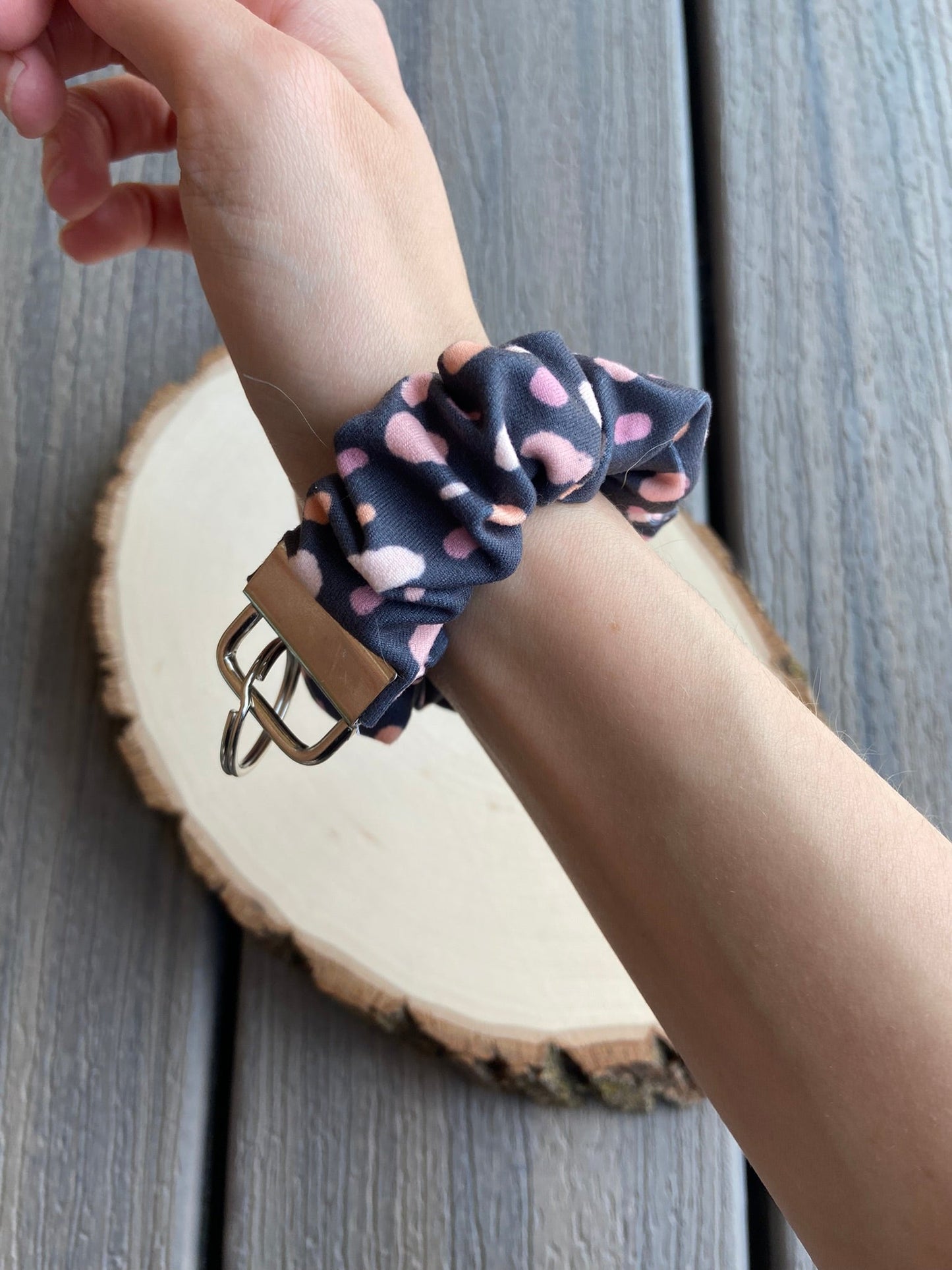 Blue Gauze Wristlet