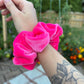 Hot Pink Velour Scrunchie