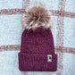 The Twisted Beanie - Burgundy