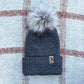 The Twisted Beanie - Charcoal