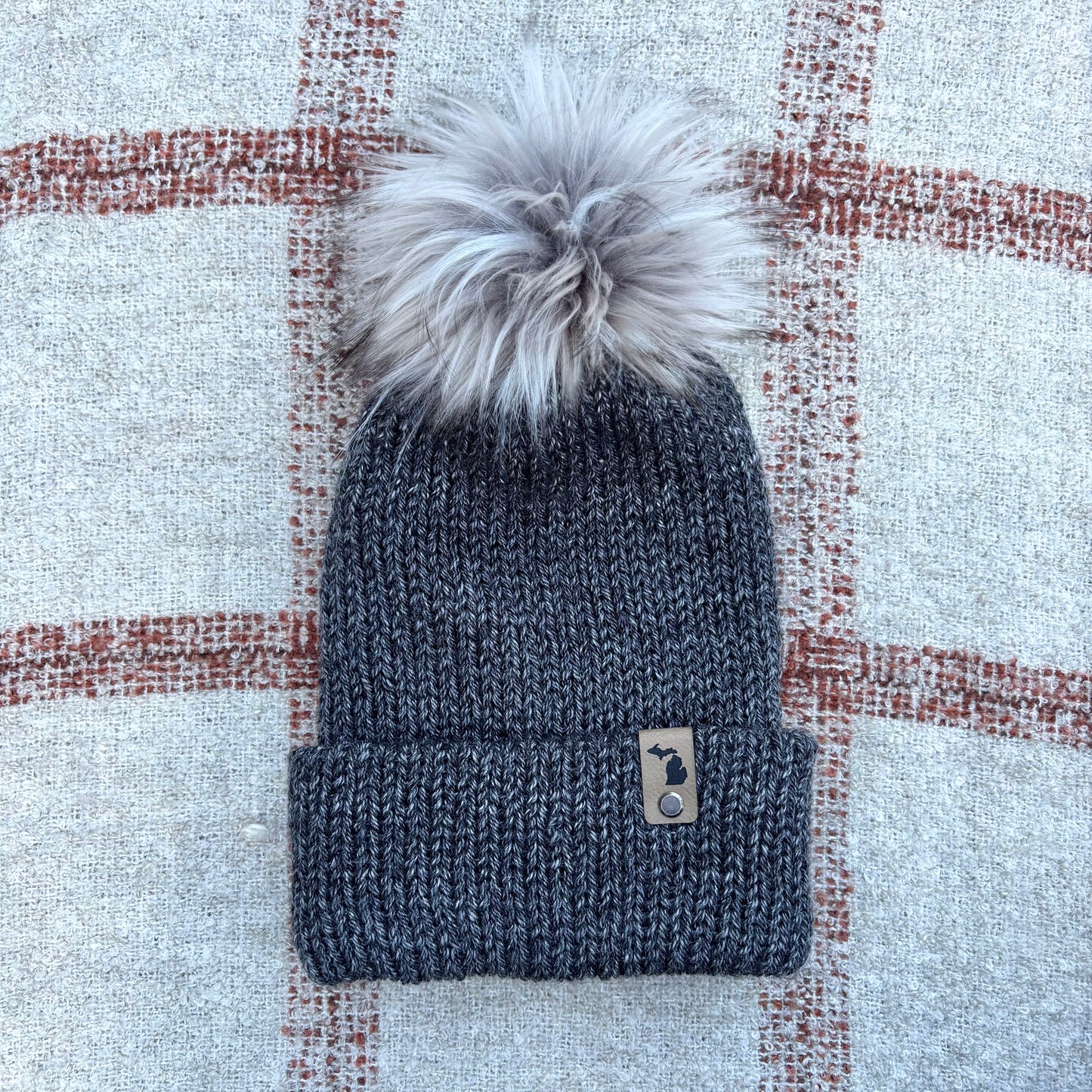 The Twisted Beanie - Charcoal