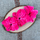 Hot Pink Velour Scrunchie