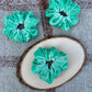 Seafoam Velour Scrunchie