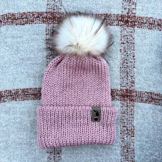 The Twisted Beanie - Blush