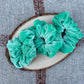 Seafoam Velour Scrunchie