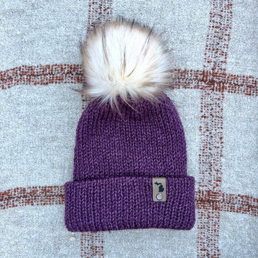The Twisted Beanie - Plum