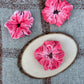 Coral Velour Scrunchie