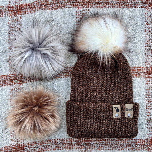 The Twisted Beanie - Cocoa