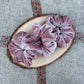 Dusty Rose Velour Scrunchie