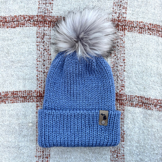The Twisted Beanie - Blue