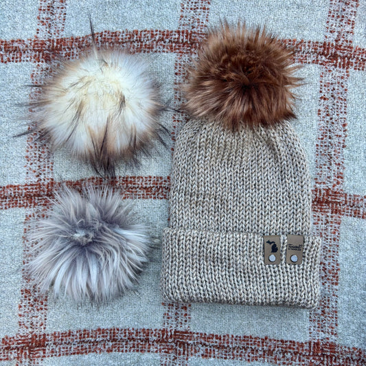 The Twisted Beanie - Cream