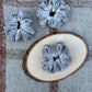 Silver Velour Scrunchie