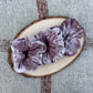 Mauve Velour Scrunchie