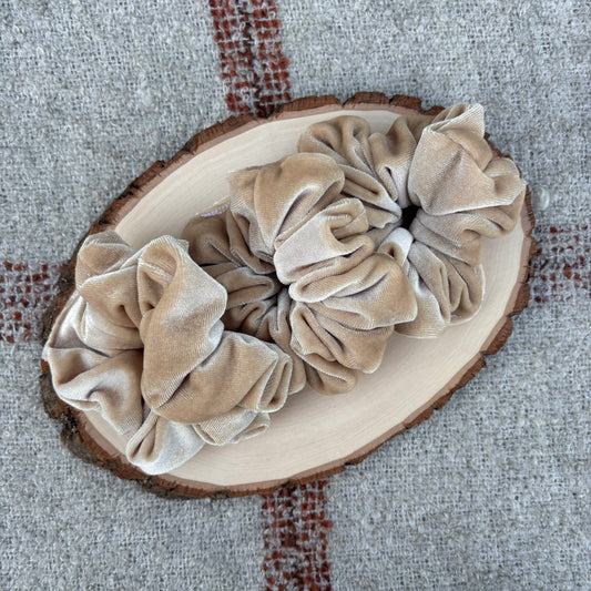 Champaign Velour Scrunchie