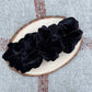 Black Velour Scrunchie