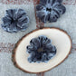 Gray Velour Scrunchie