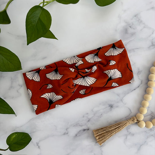 Rust Floral Headband