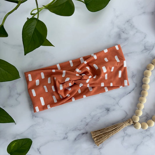 Orange Dash Headband
