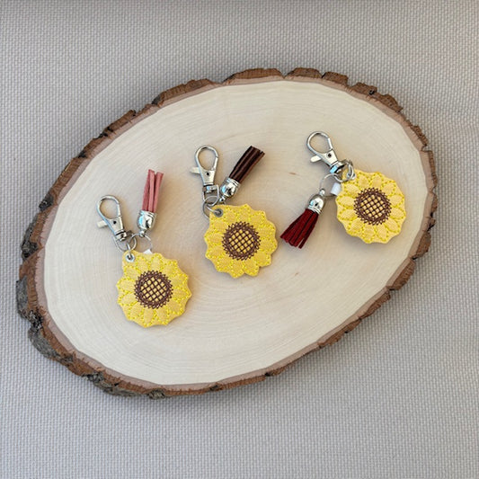 Sunflower Keychain